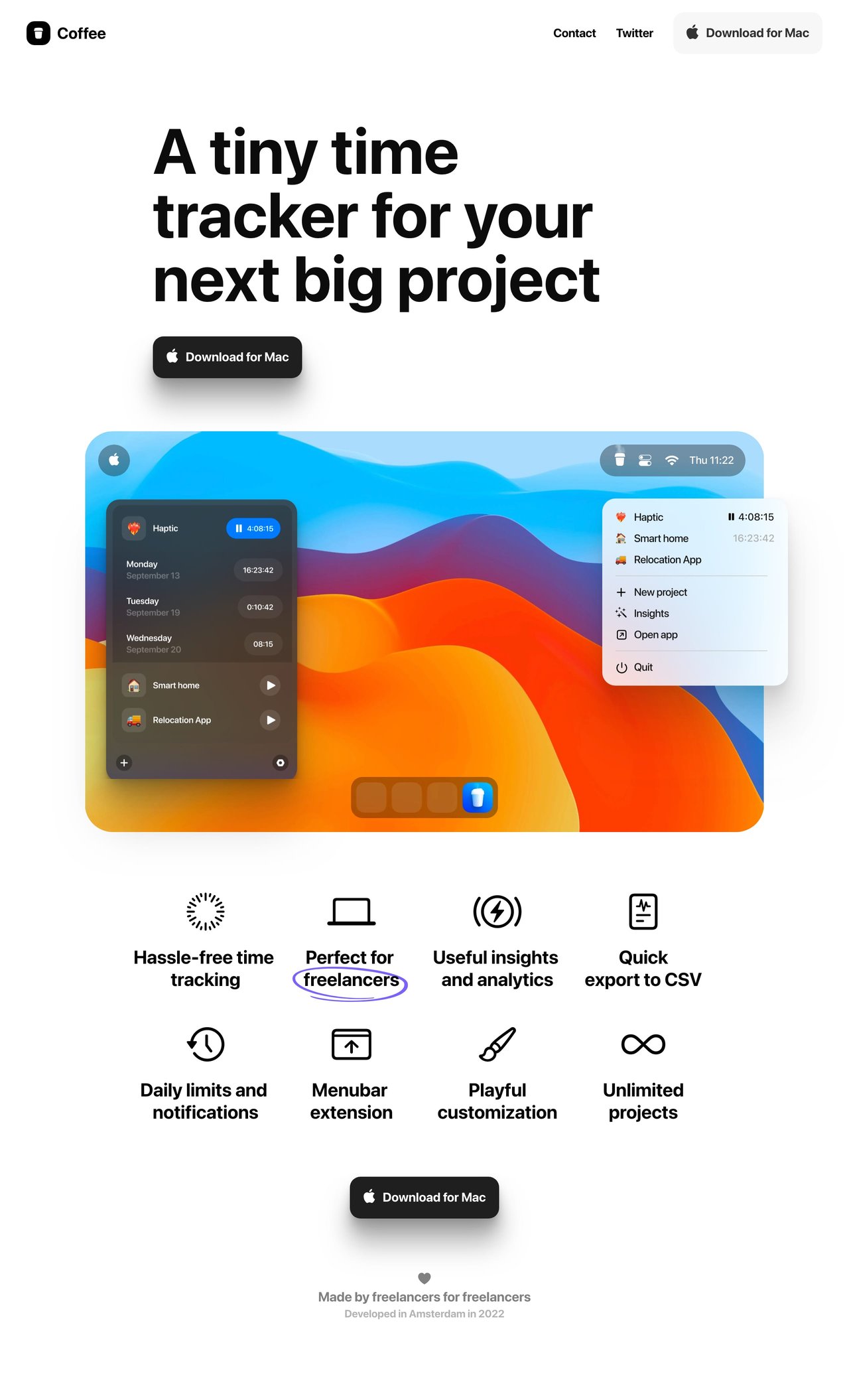 Coffee Website Screenshot