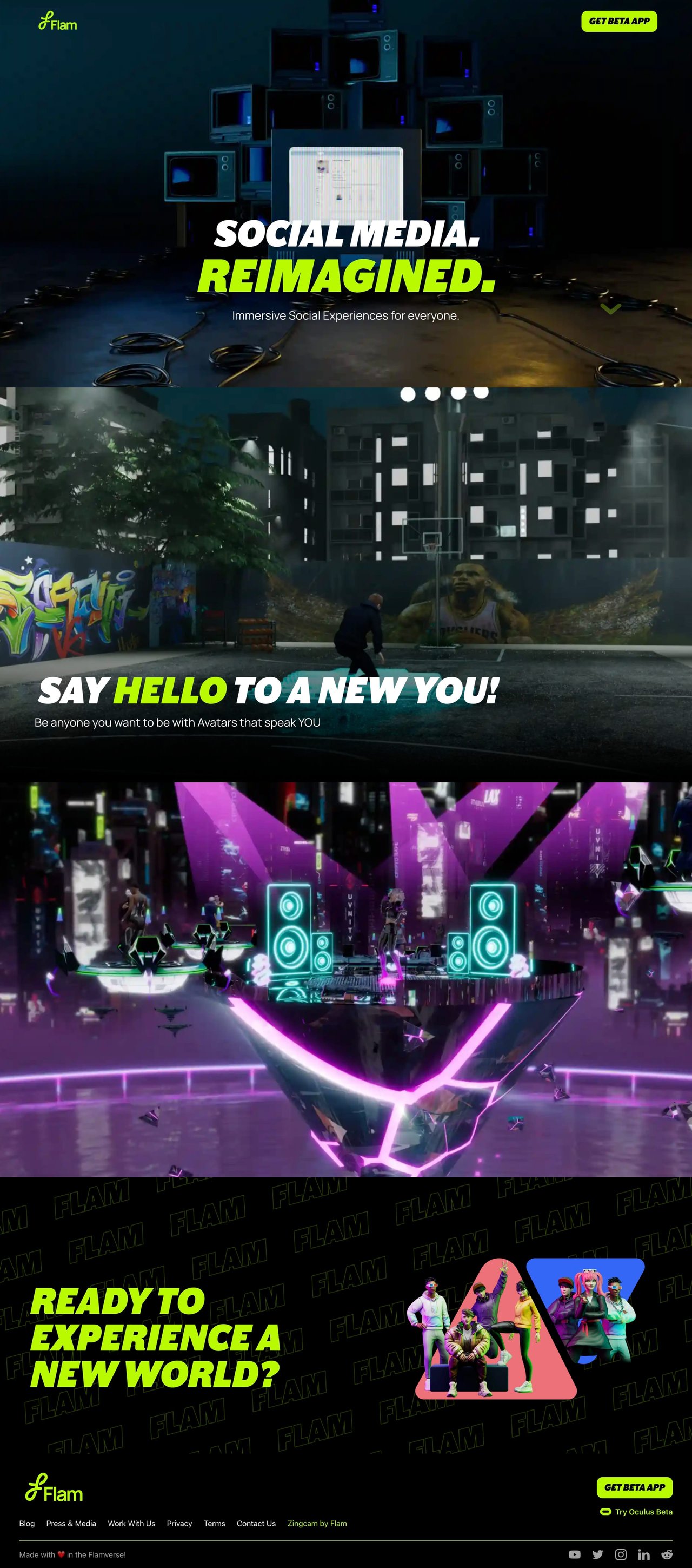 Flam Website Screenshot