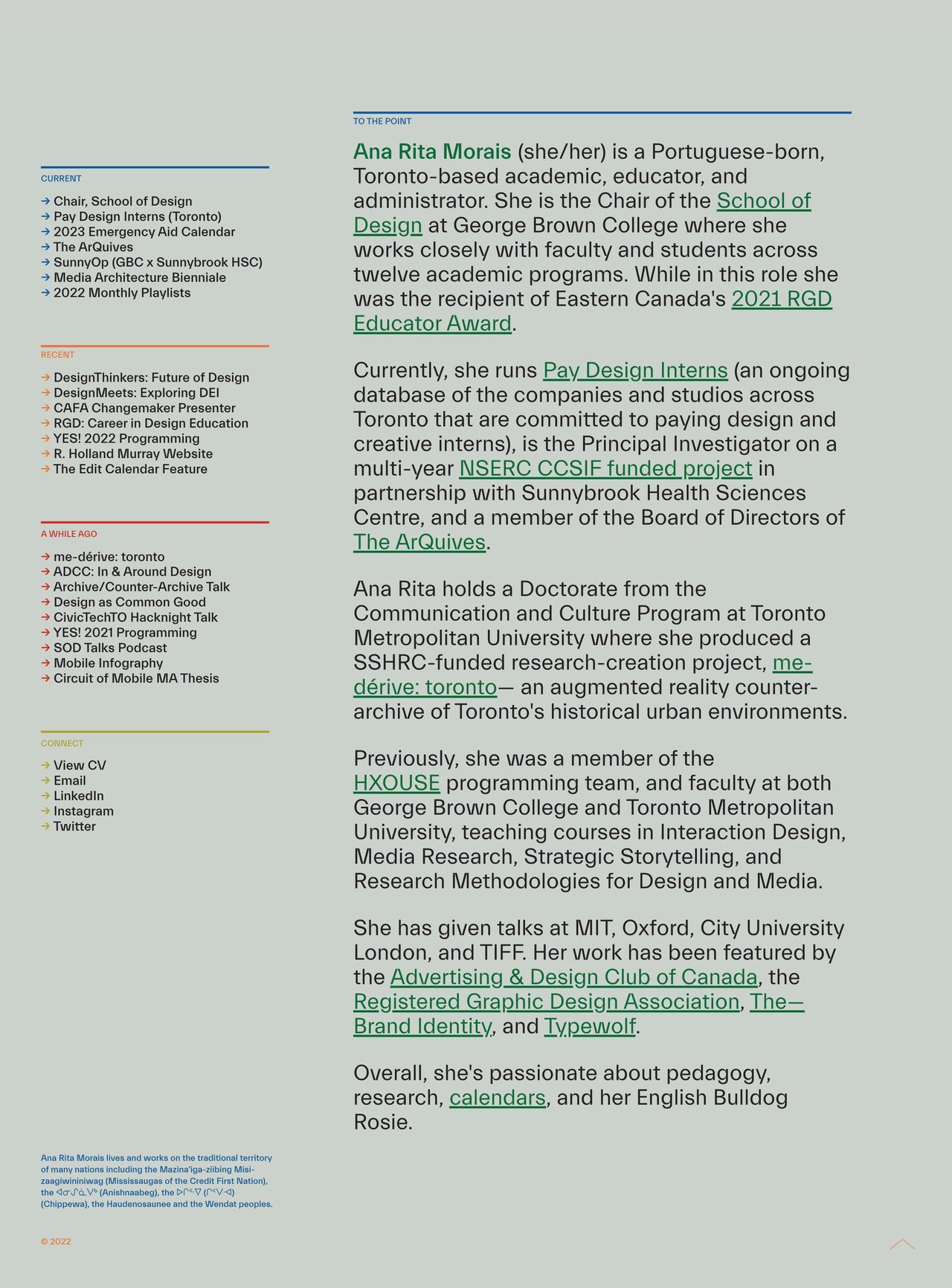 Ana Rita Morais Website Screenshot