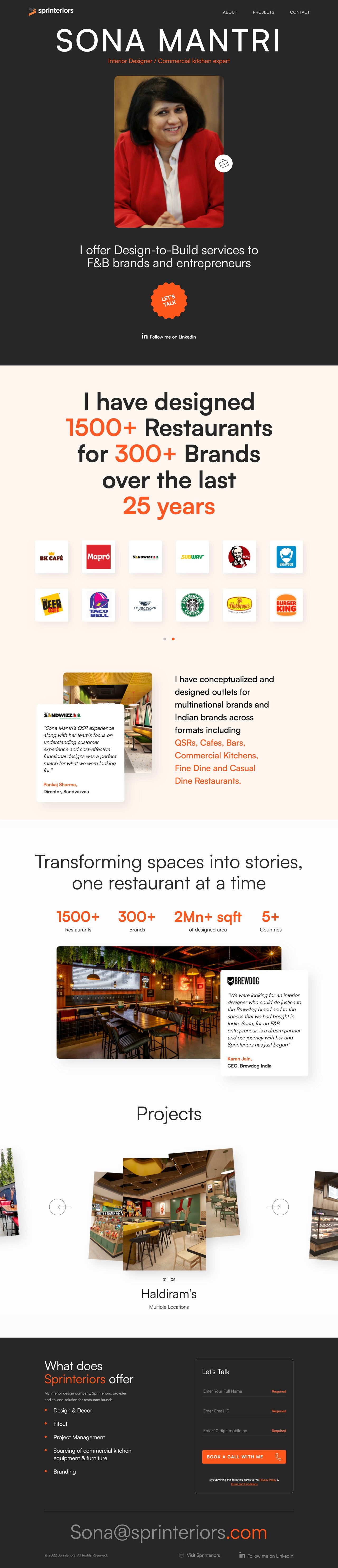 Sona Mantri Website Screenshot