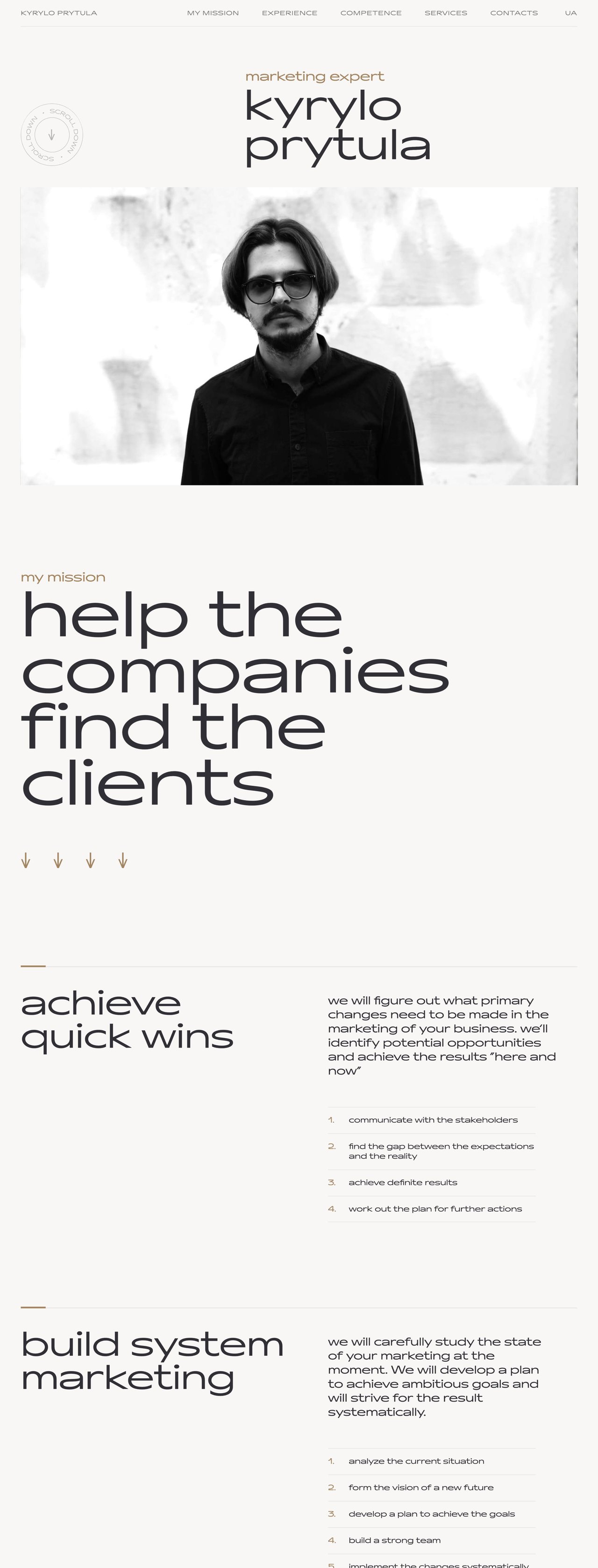 Kyrylo Prytula Website Screenshot