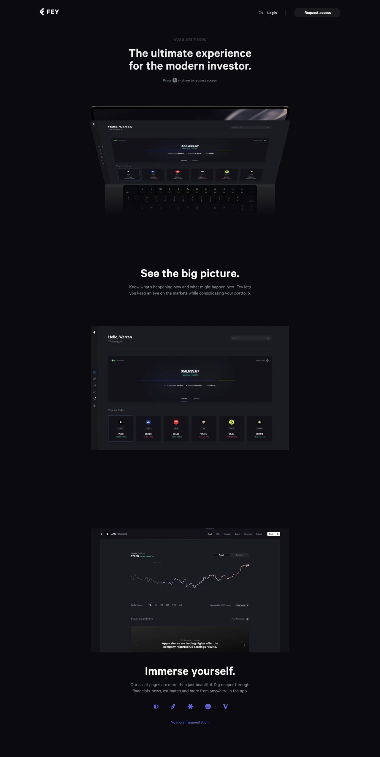 Fey Website Screenshot