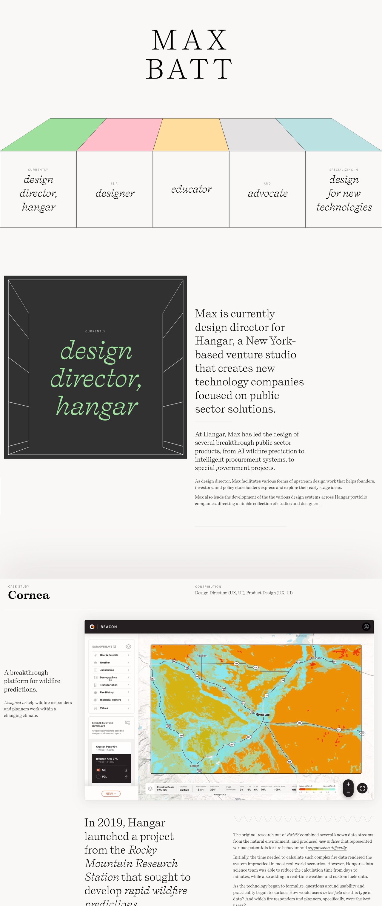 Max Batt Website Screenshot