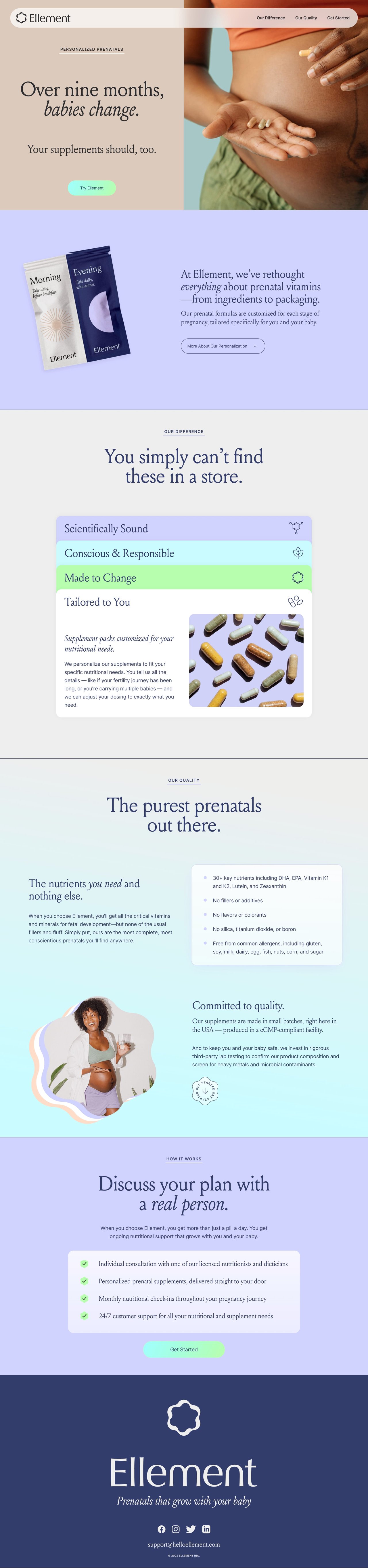 Ellement Website Screenshot