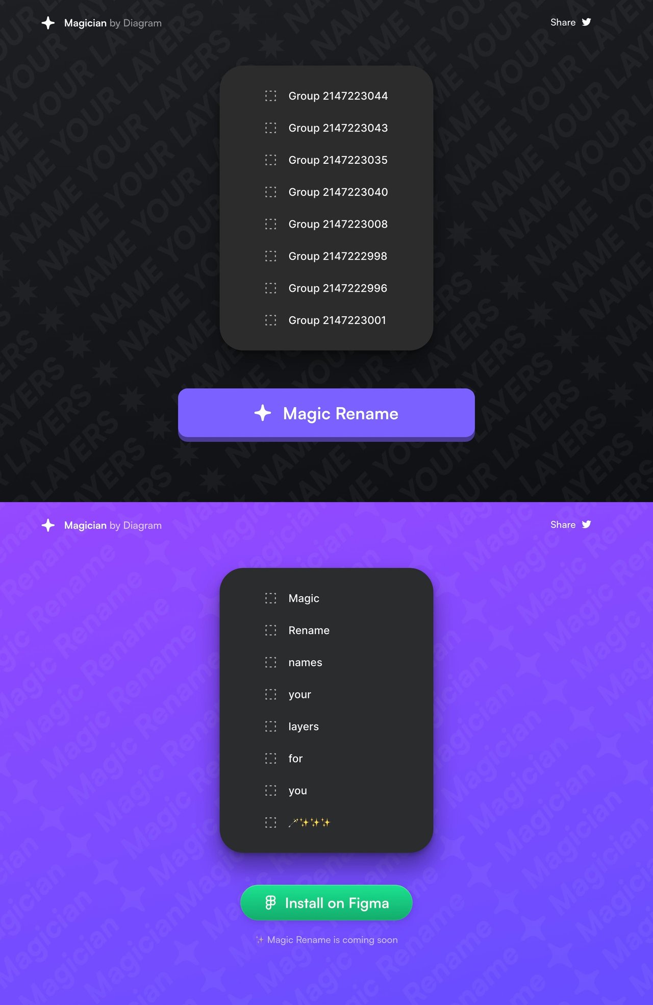 Magic Rename Website Screenshot