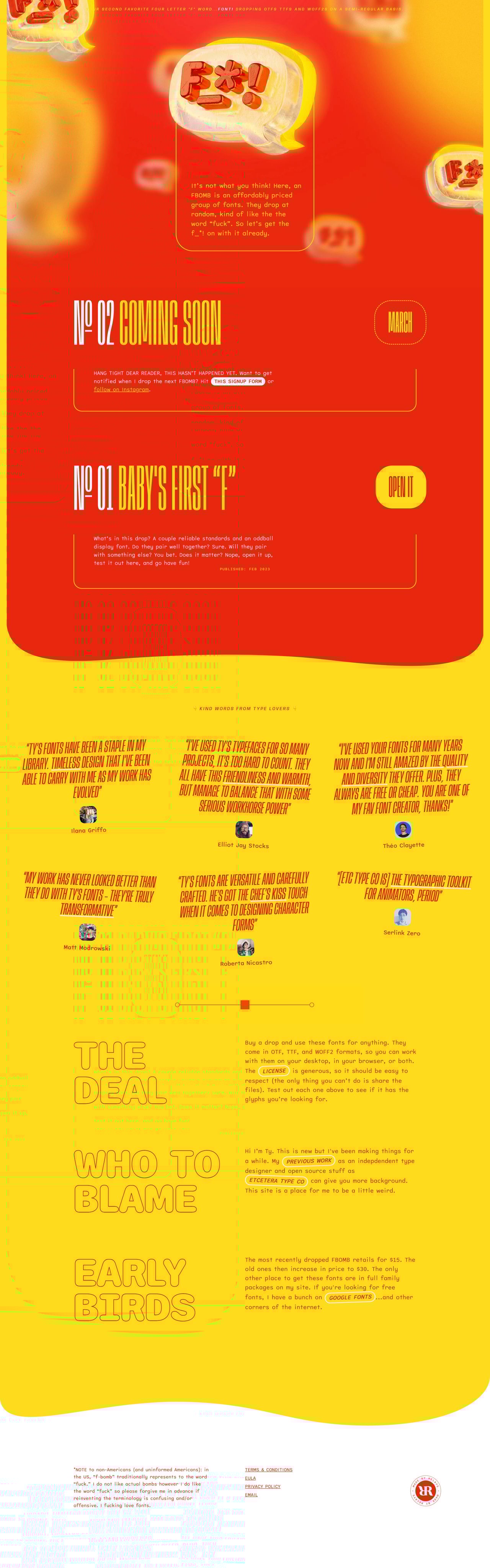 FBOMBS Website Screenshot