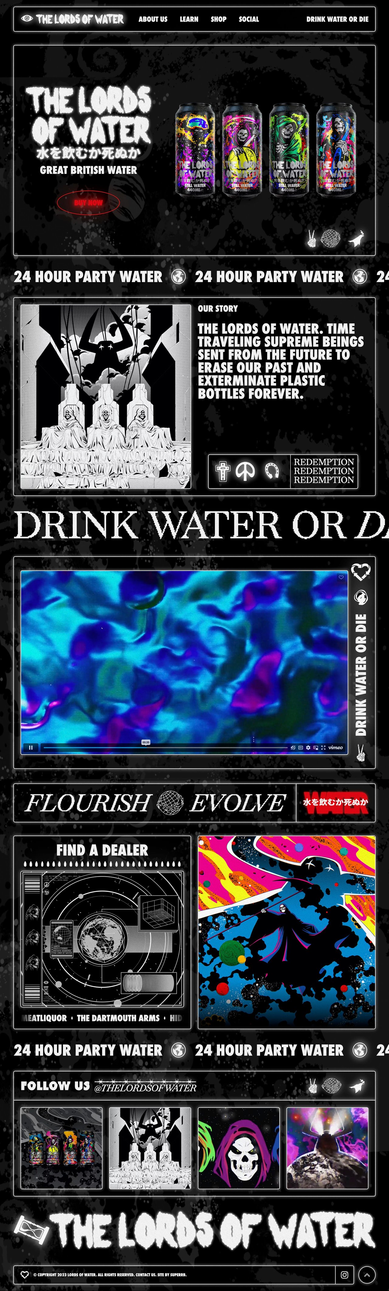 The Lords of Water Website Screenshot