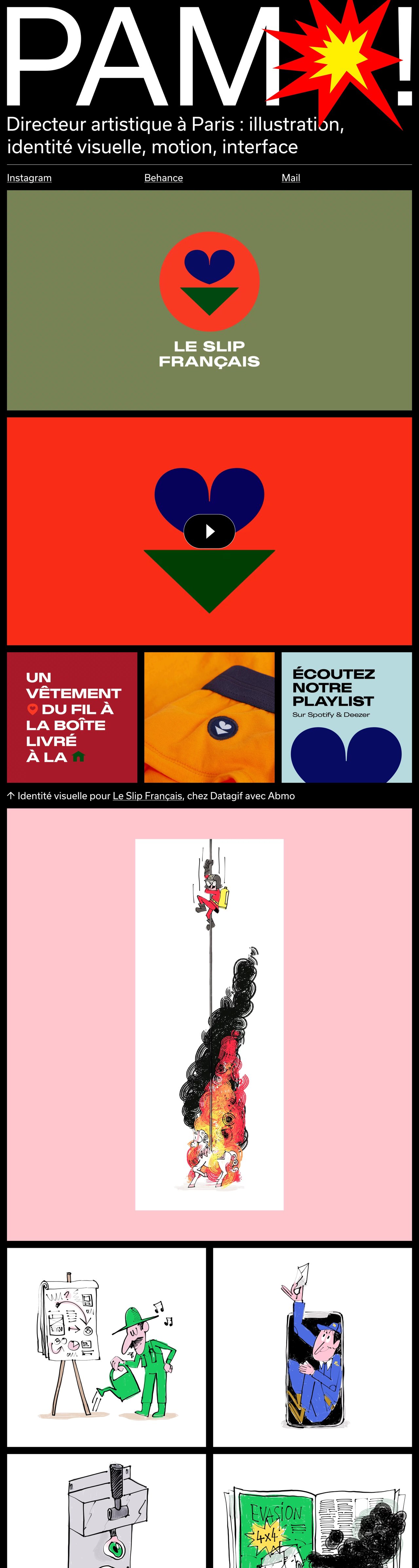 PAM ! Website Screenshot