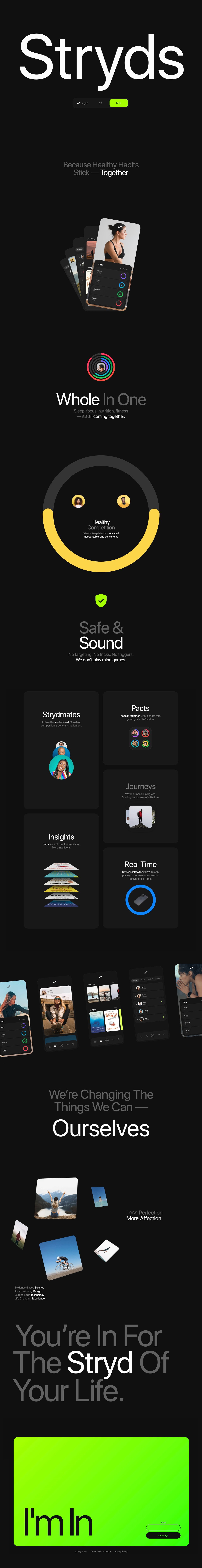 Stryds Website Screenshot