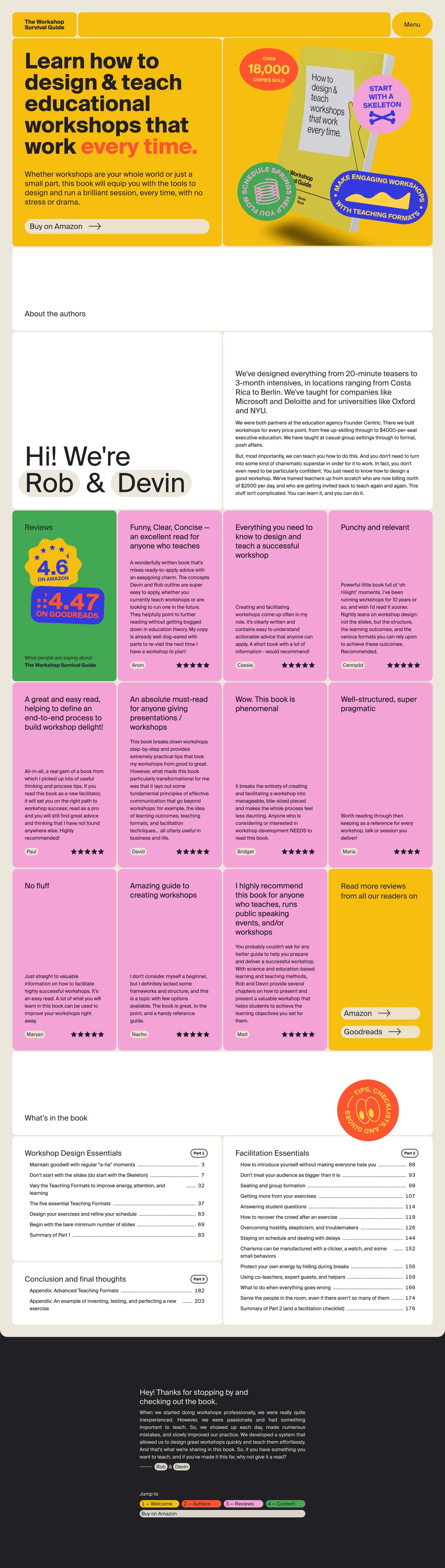 The Workshop Survival Guide Website Screenshot