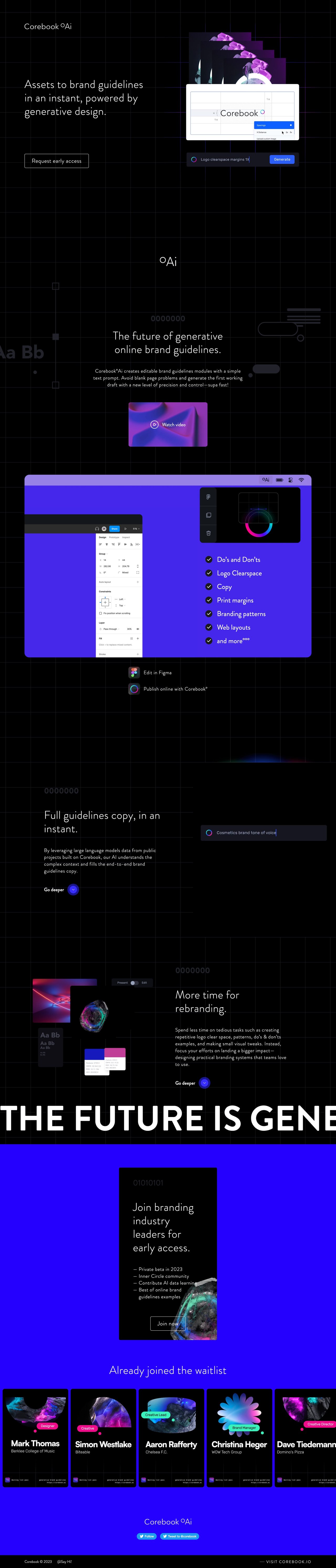 Corebook°Ai Website Screenshot