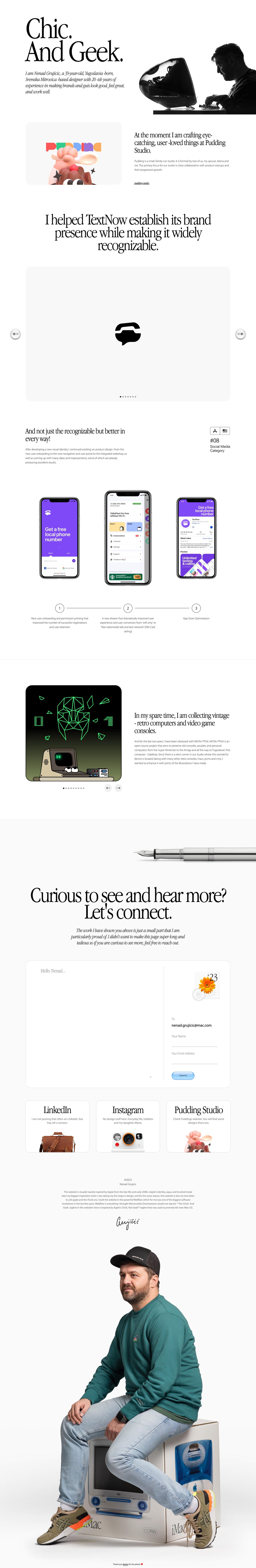 Nenad Grujicic Website Screenshot