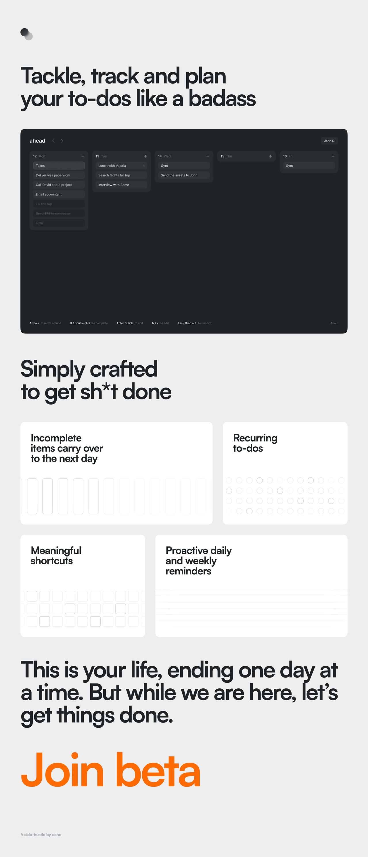 Ahead Website Screenshot