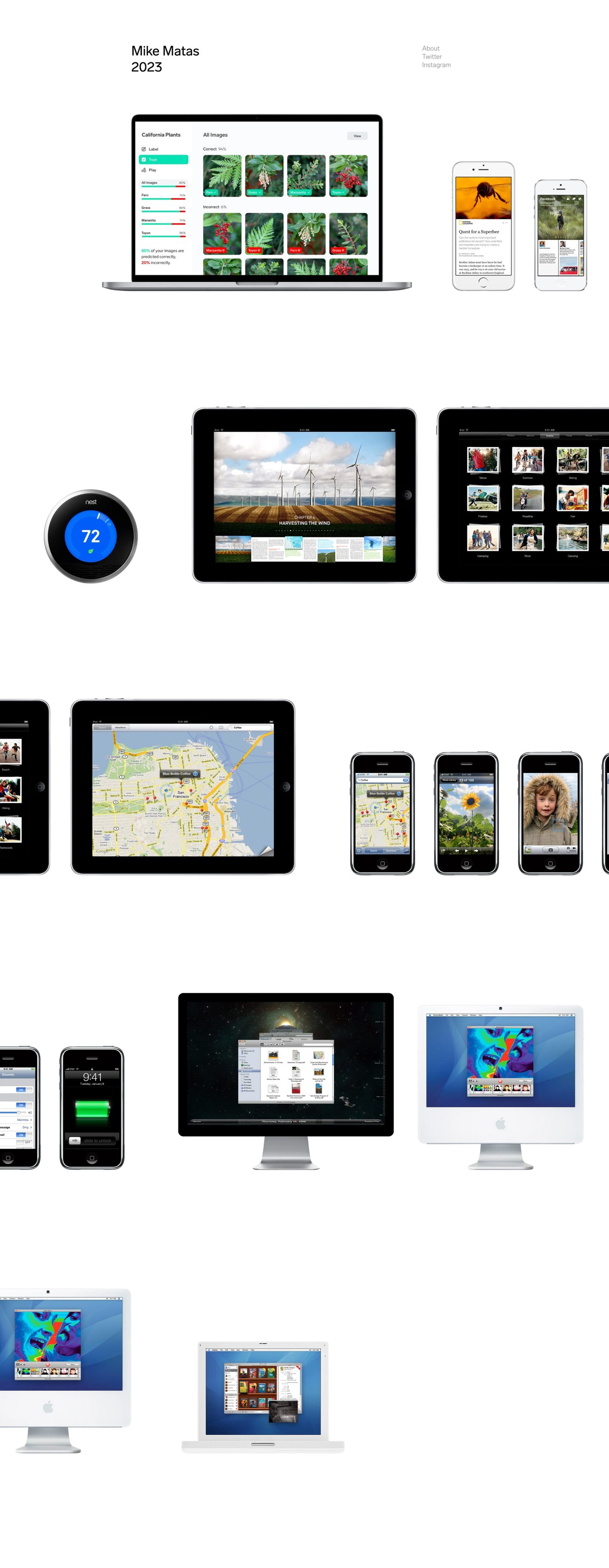 Mike Matas Website Screenshot