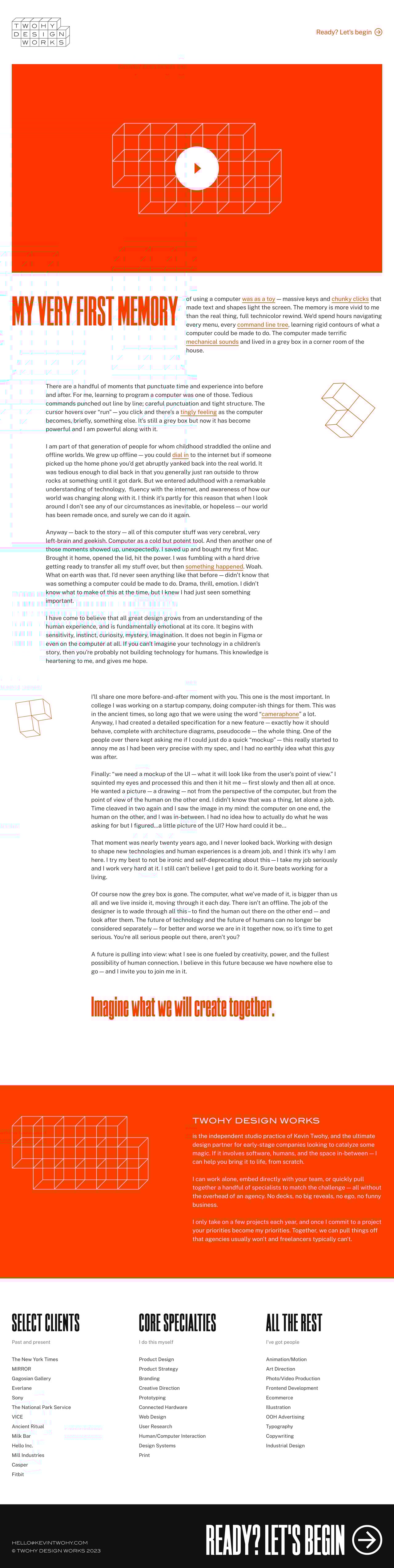 Twohy Design Works Website Screenshot