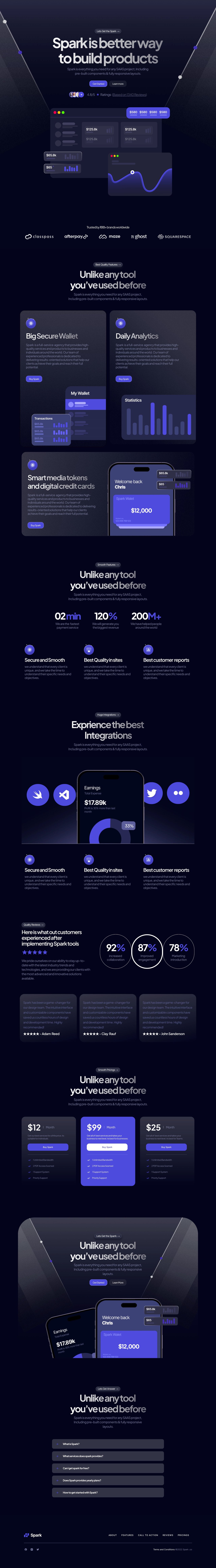 Spark Website Screenshot