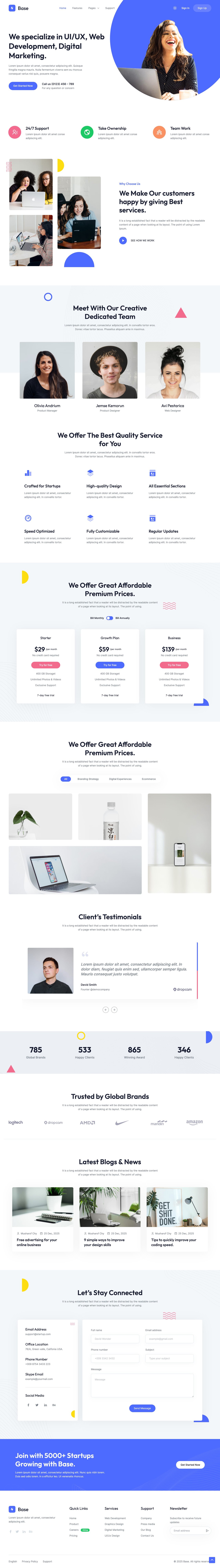 Base Website Screenshot
