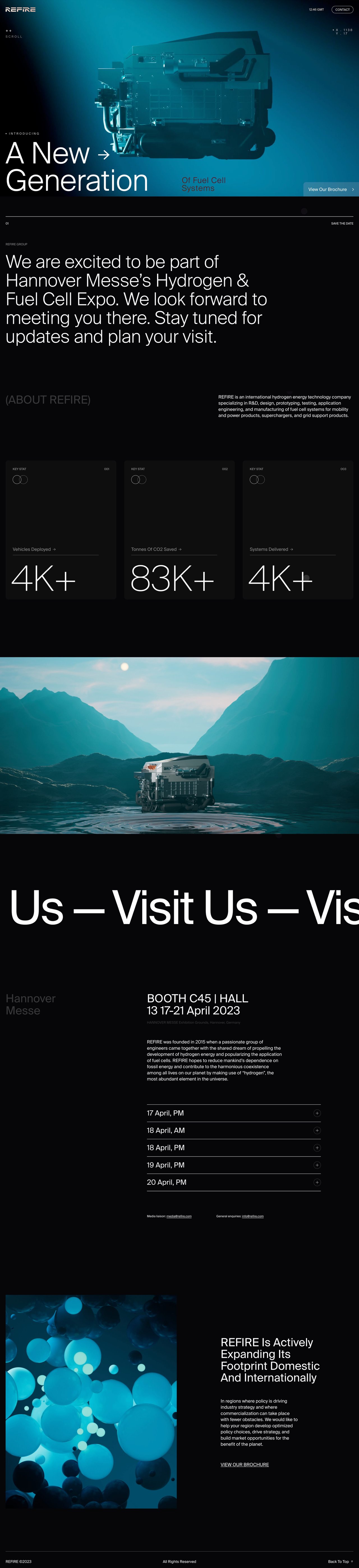 Refire Website Screenshot