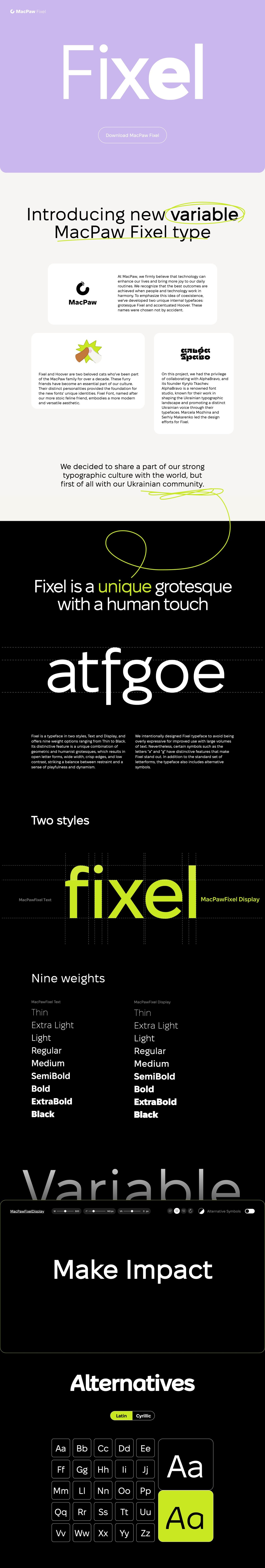 Fixel Website Screenshot