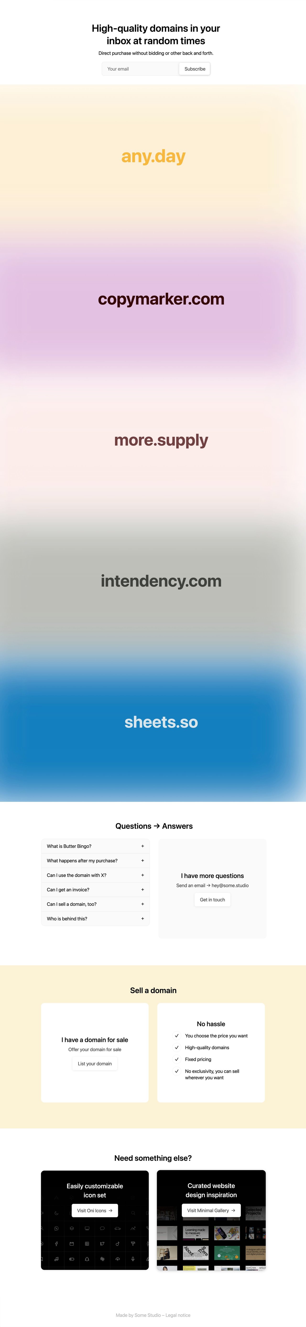 Butter Bingo Website Screenshot