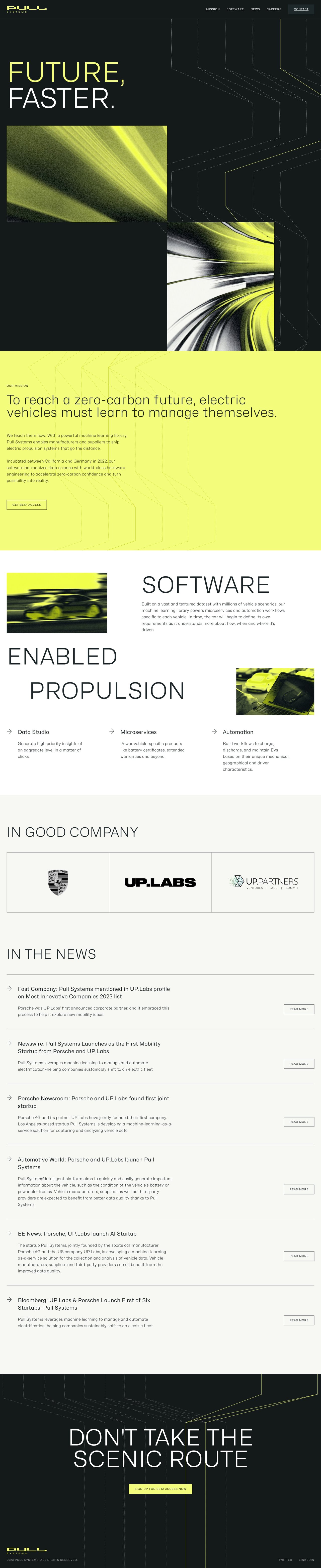 Pull Systems Website Screenshot