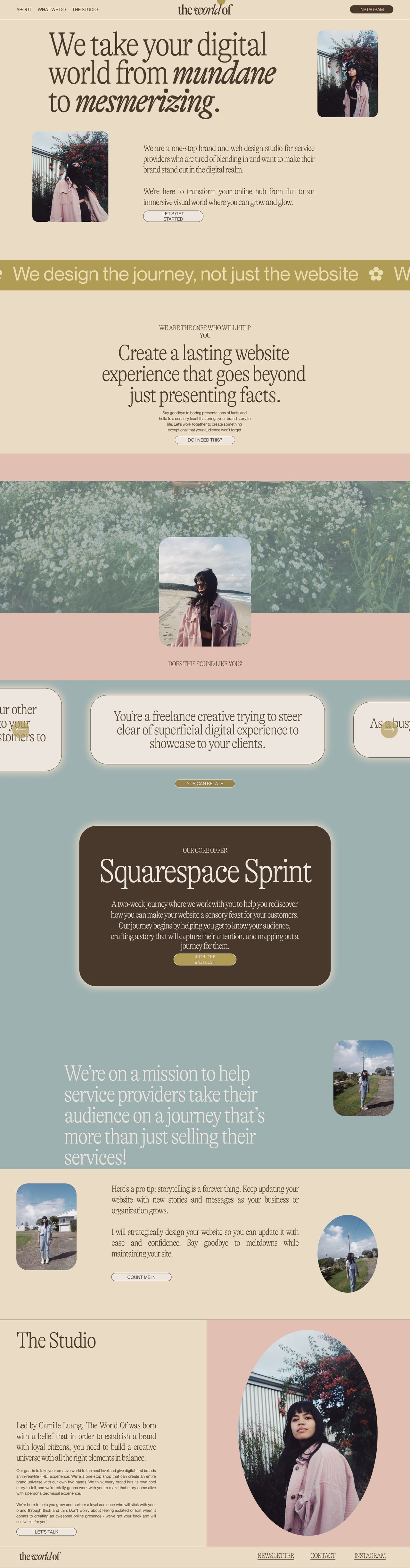 The World Of Website Screenshot