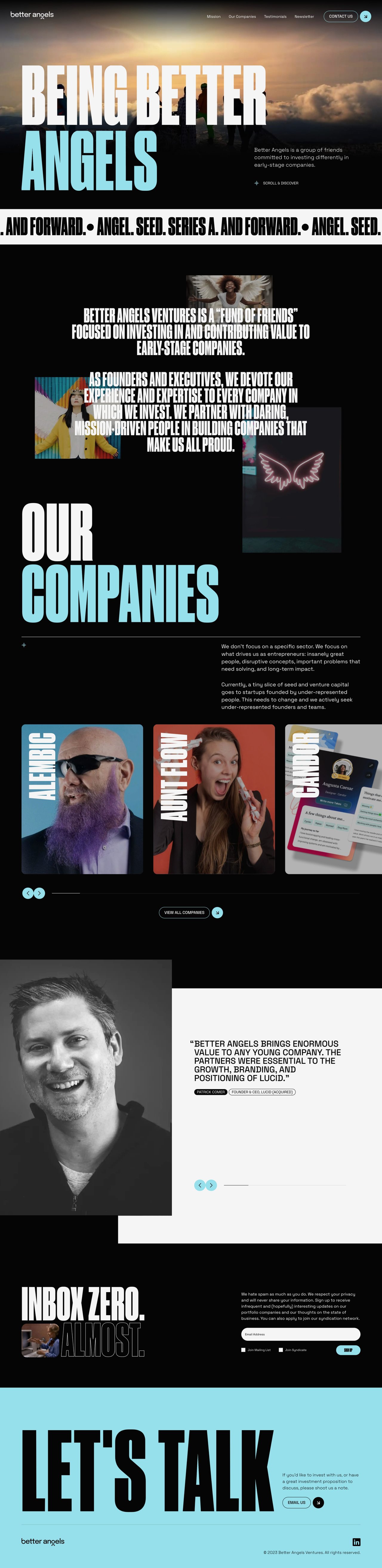 Better Angels Website Screenshot