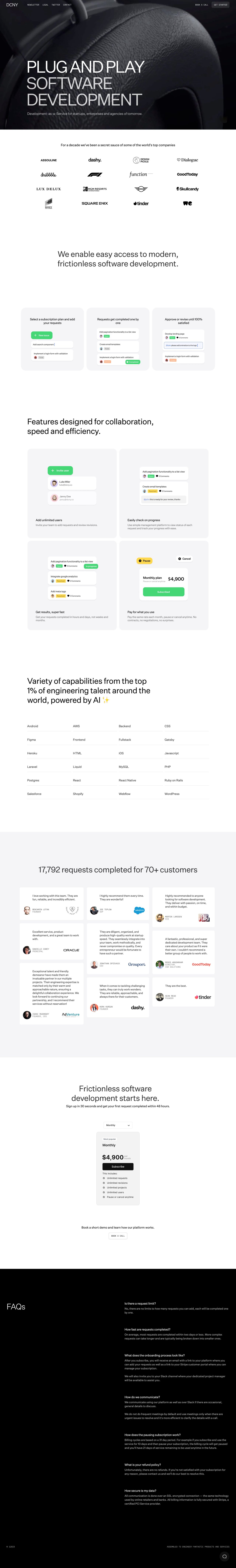 DCNY Website Screenshot