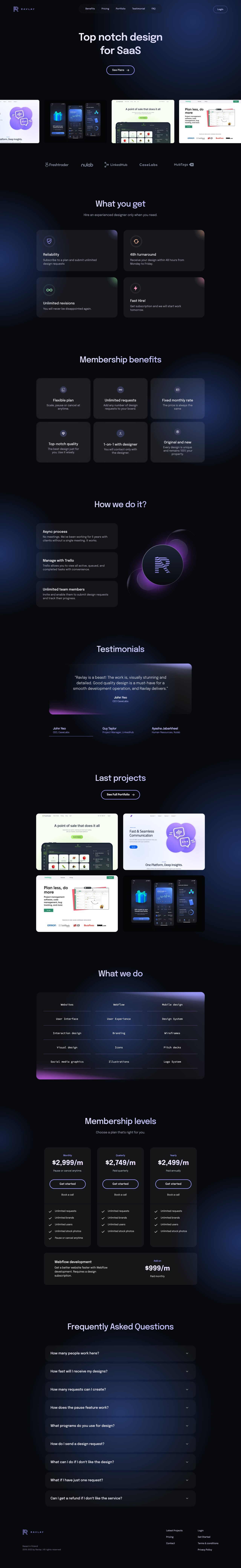 Ravlay Website Screenshot