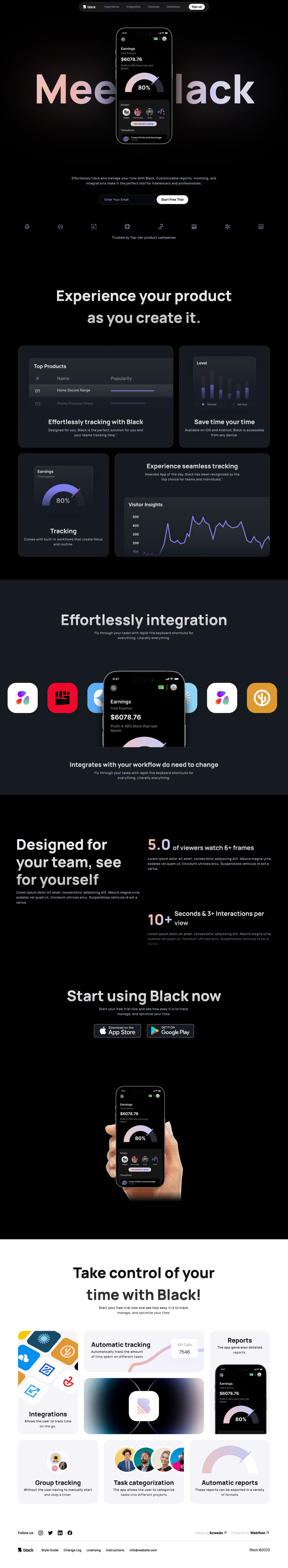 Black Website Screenshot