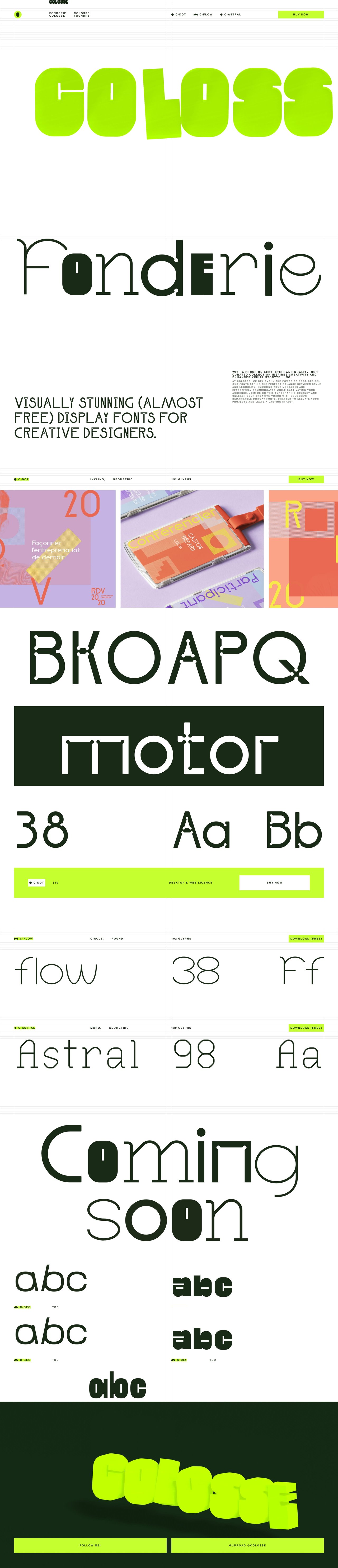 Colosse Foundry Website Screenshot