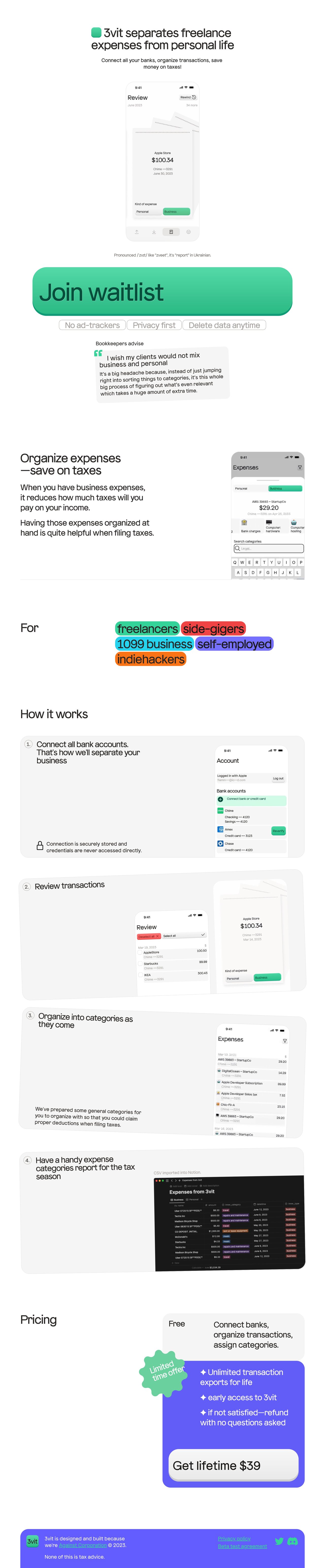 3vit Website Screenshot