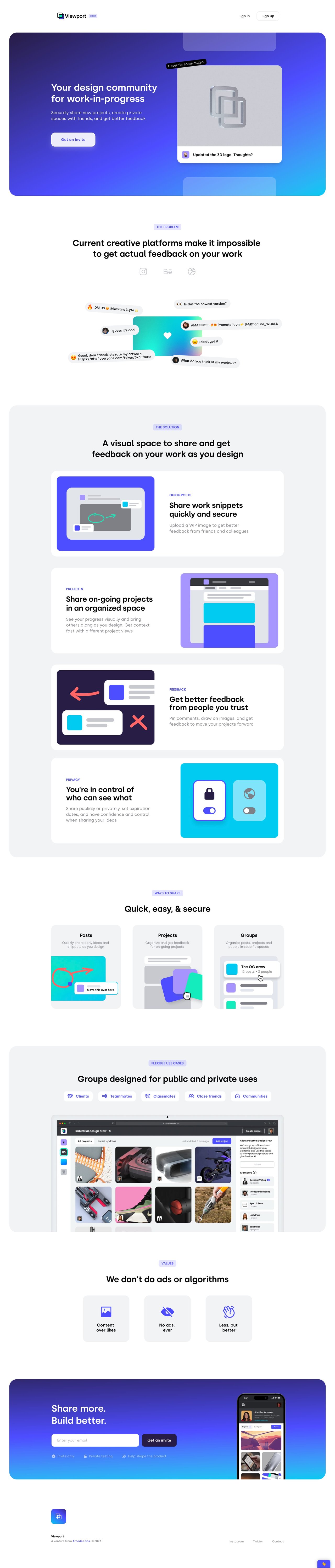 Viewport Website Screenshot