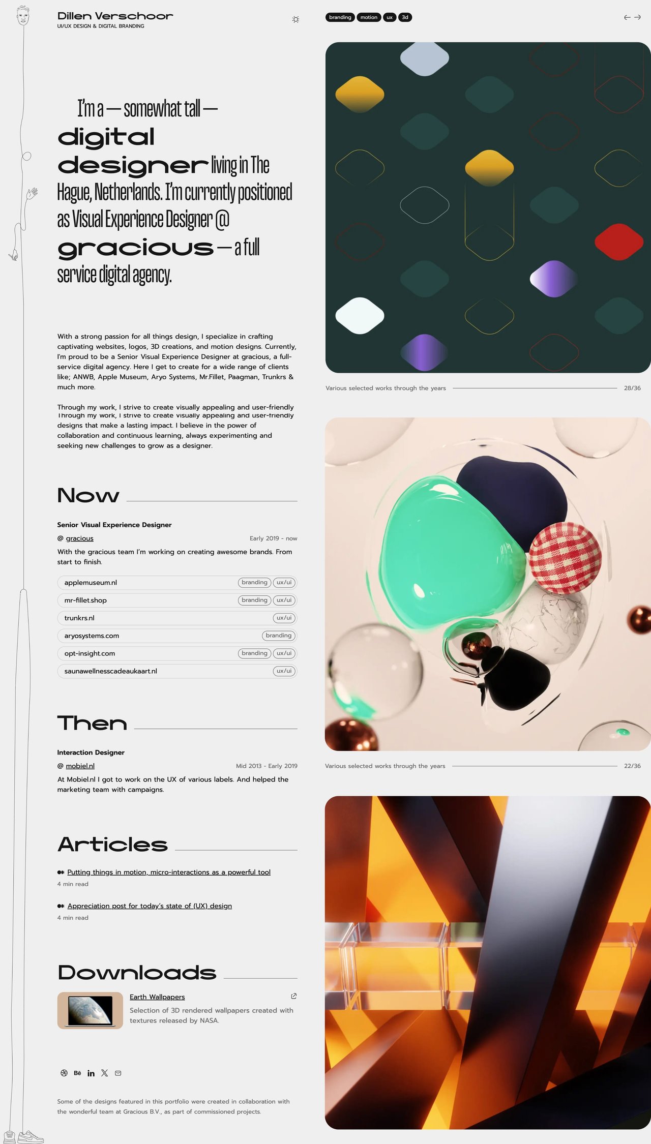 Dillen Verschoor Website Screenshot