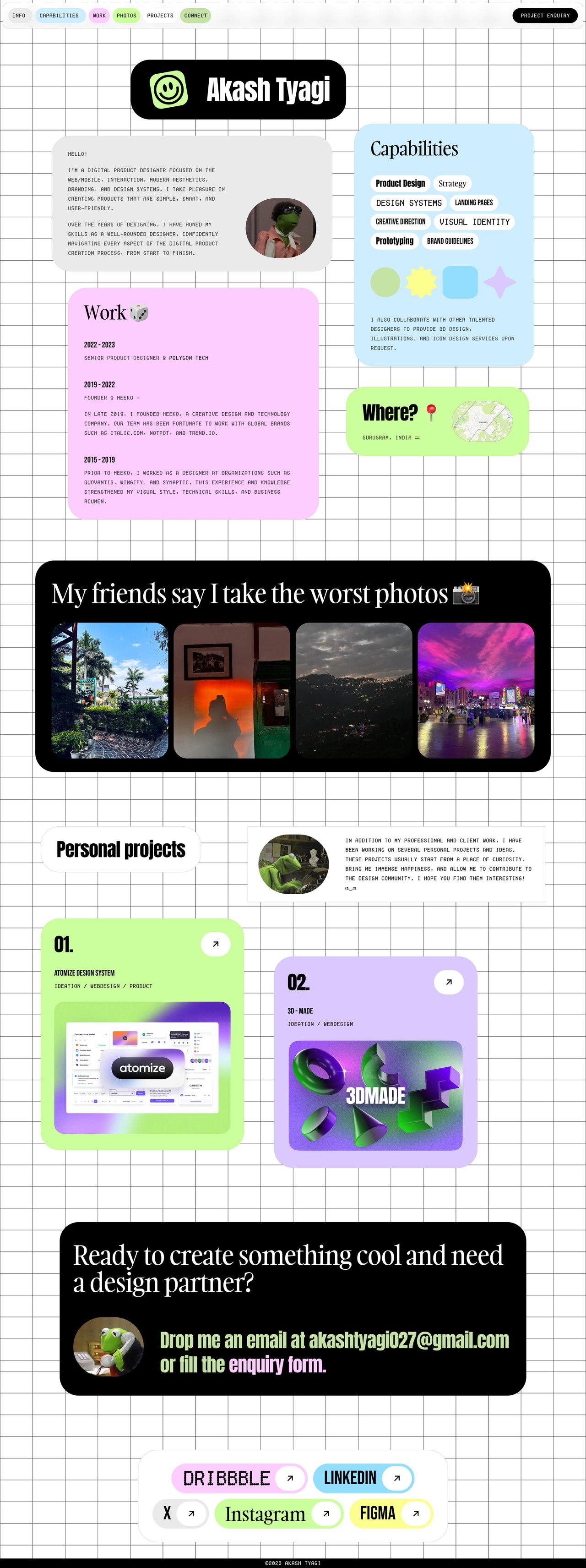 Akash Tyagi Website Screenshot