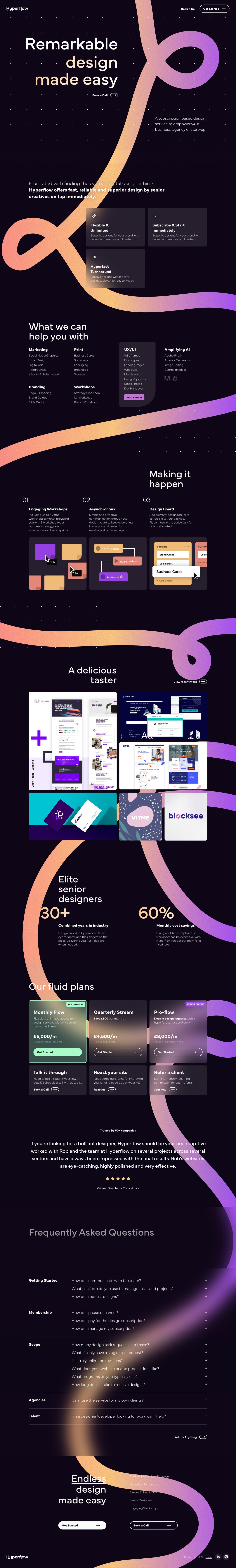 Hyperflow Website Screenshot