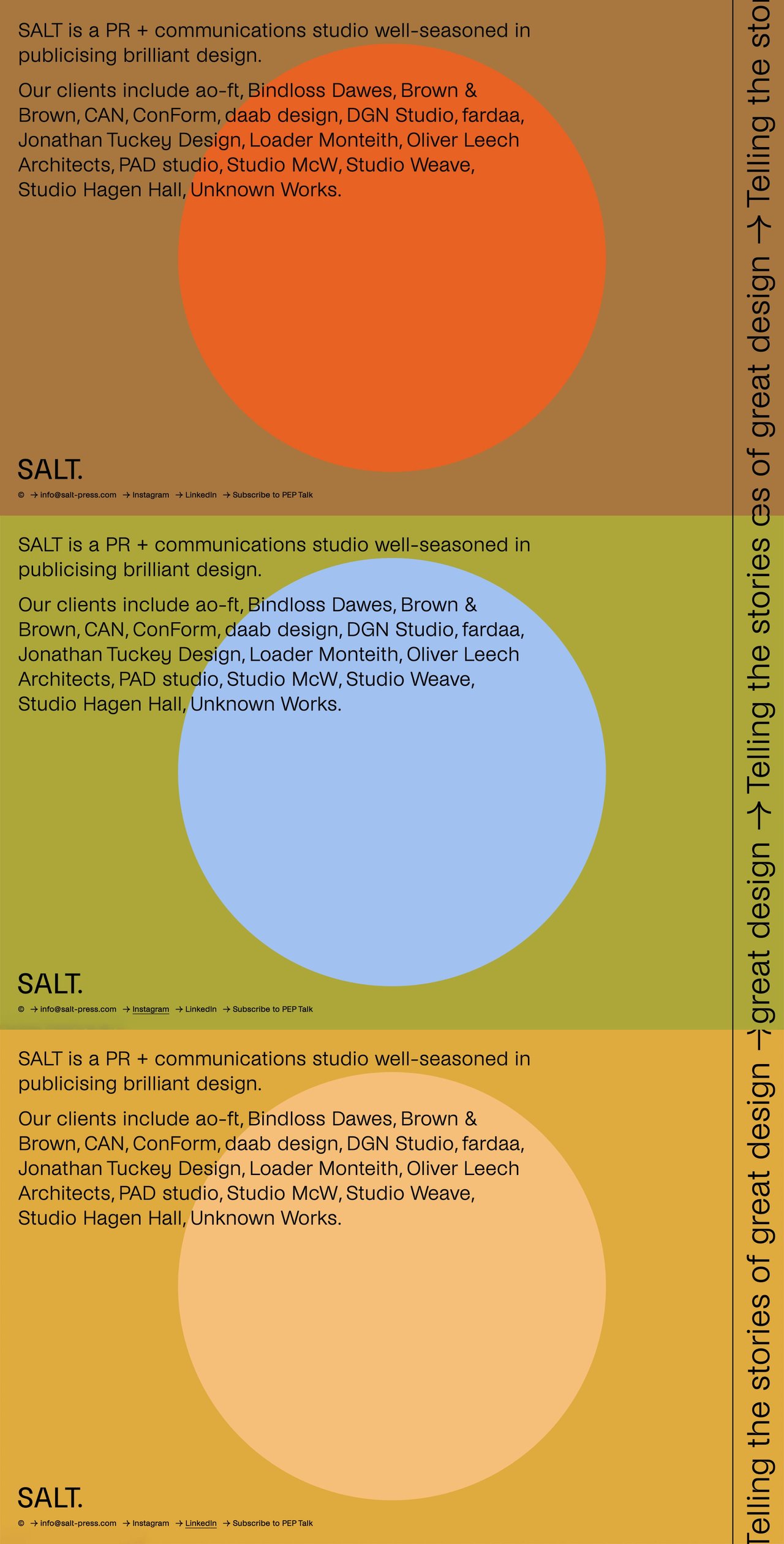 SALT Website Screenshot