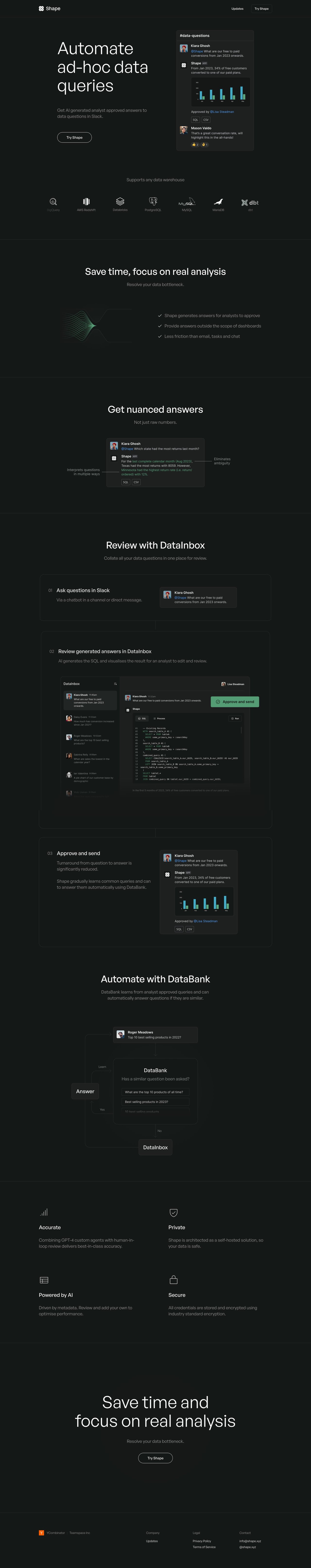 Shape Website Screenshot