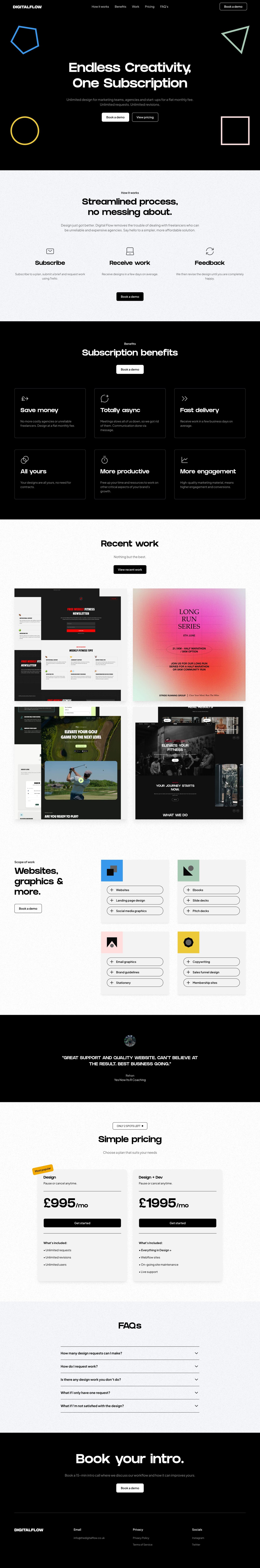 Digital Flow Website Screenshot