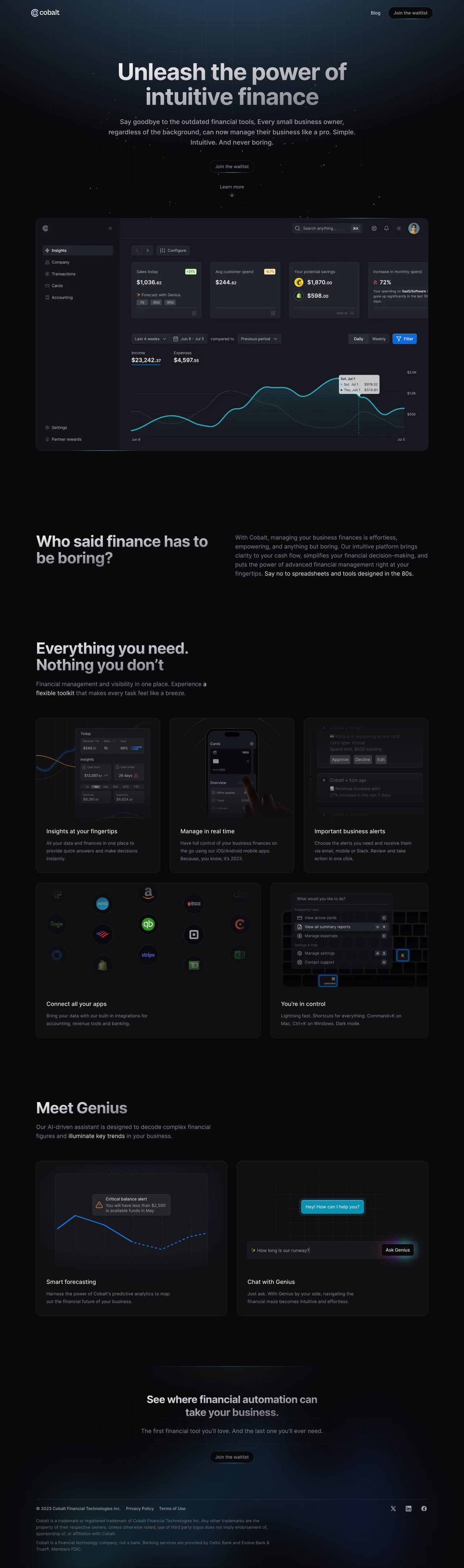 Cobalt Website Screenshot
