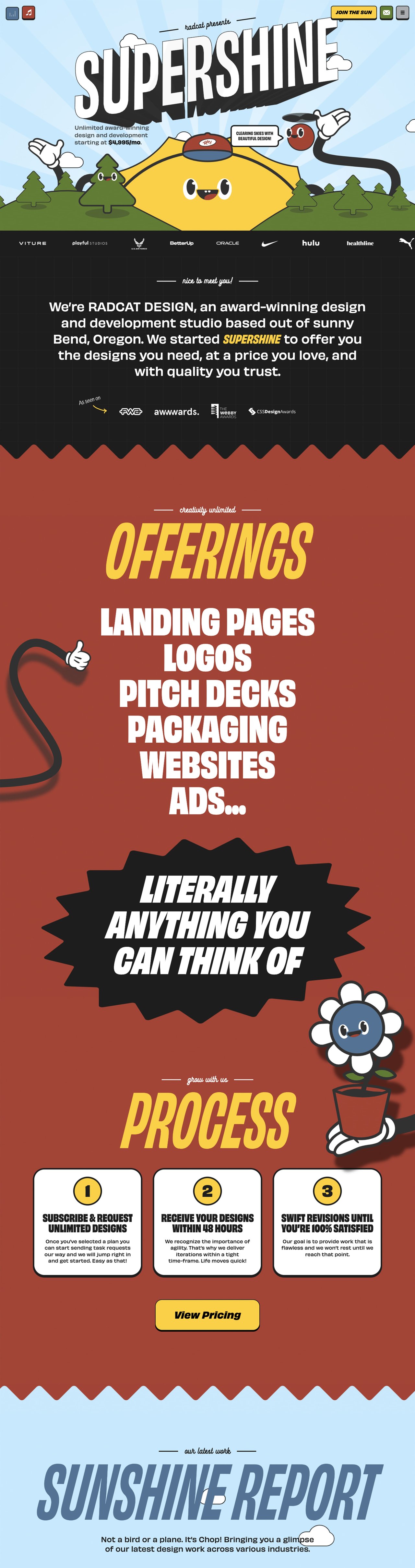 Supershine Website Screenshot