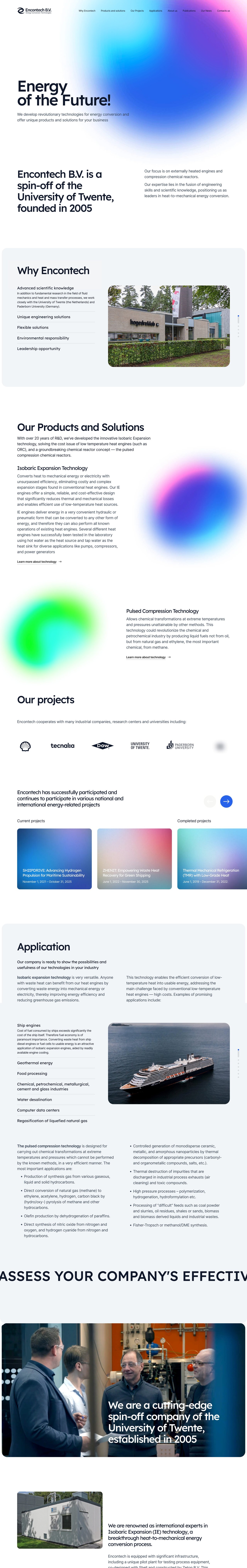 Encontech B.V. Website Screenshot