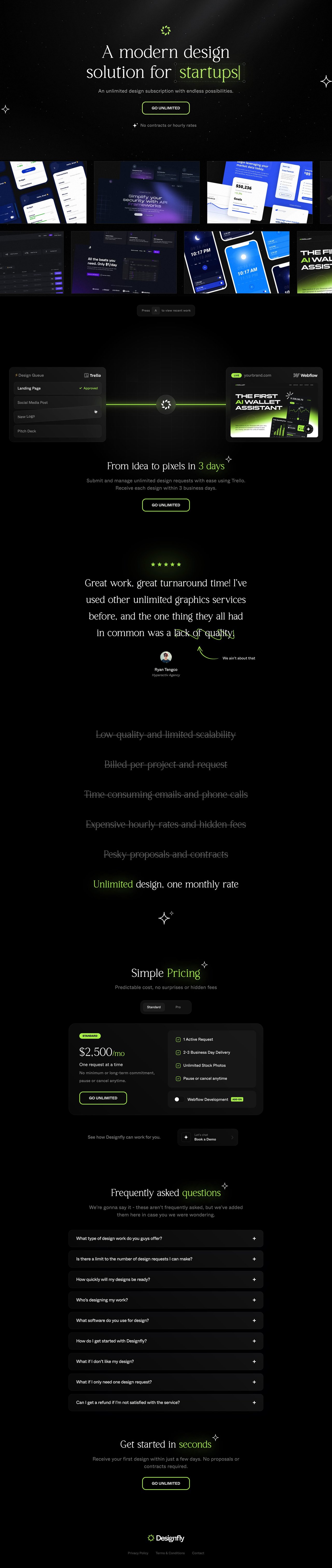 Designfly Website Screenshot