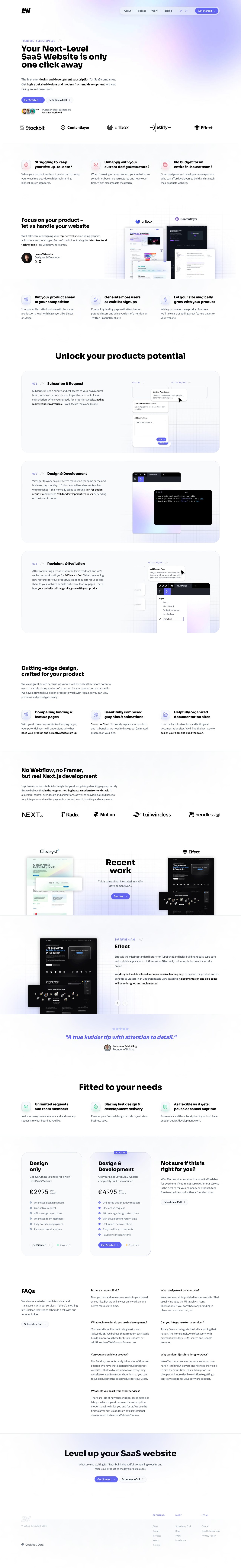 LW Works Website Screenshot