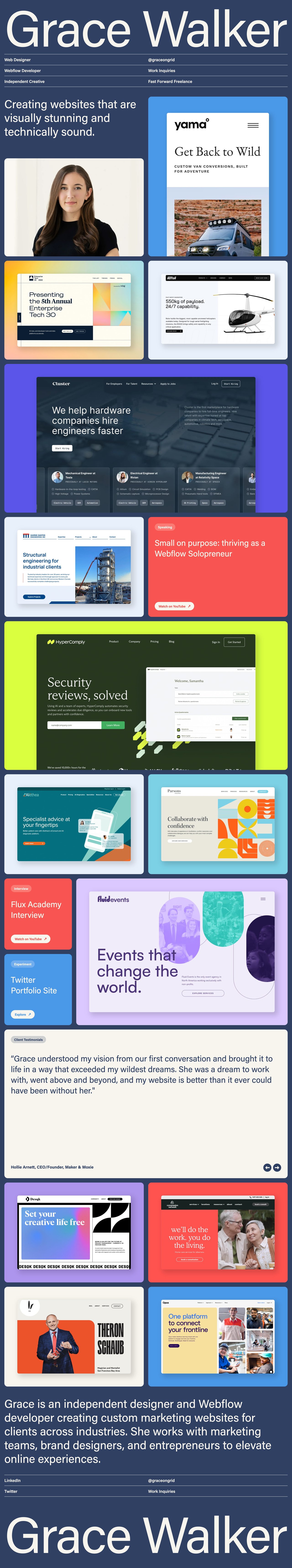 Grace Walker Website Screenshot