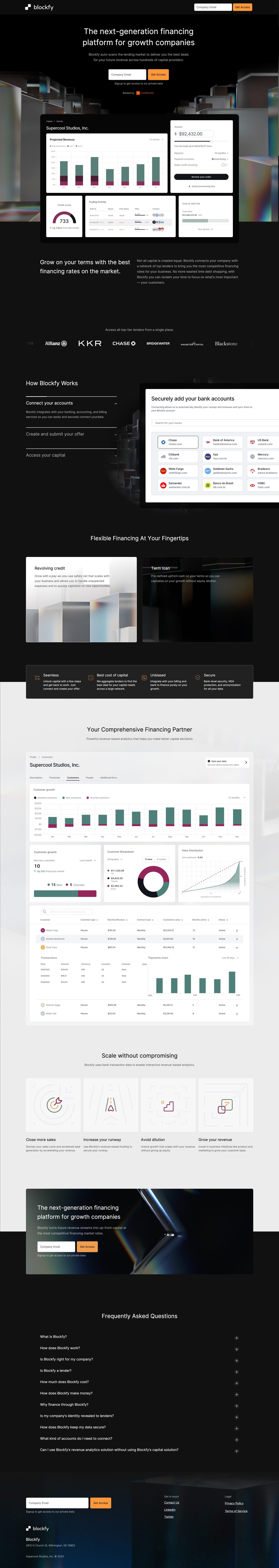 Blockfy Website Screenshot