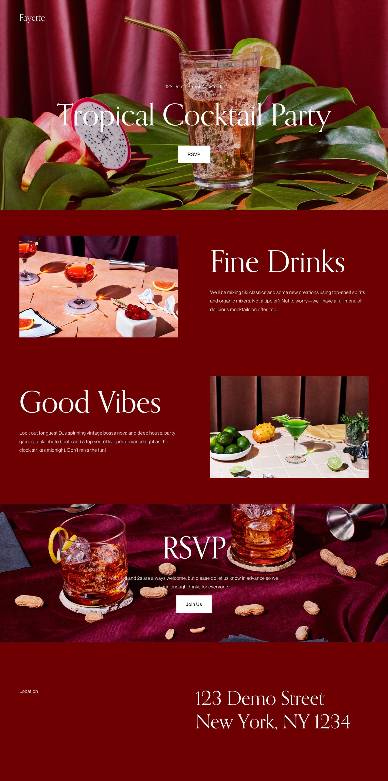 Fayette Website Screenshot