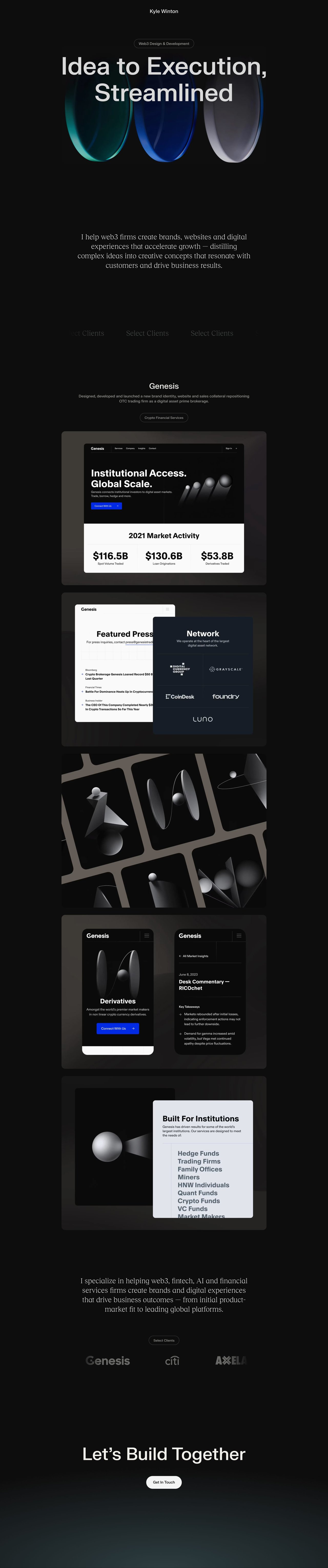 Kyle Winton Website Screenshot