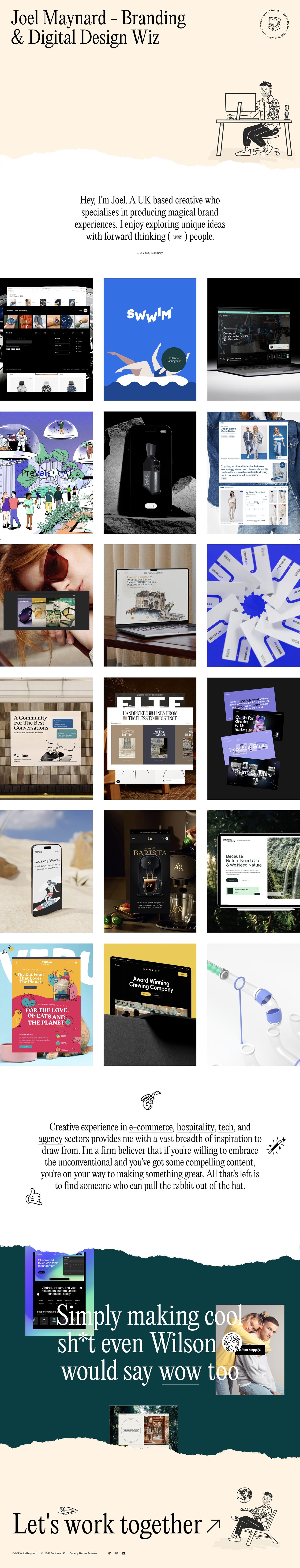 Joel Maynard Website Screenshot