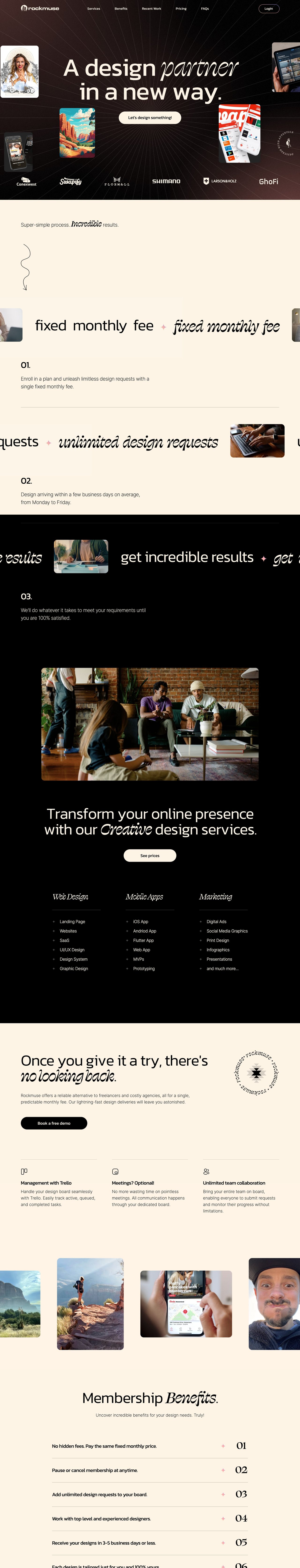 Rockmuse Website Screenshot